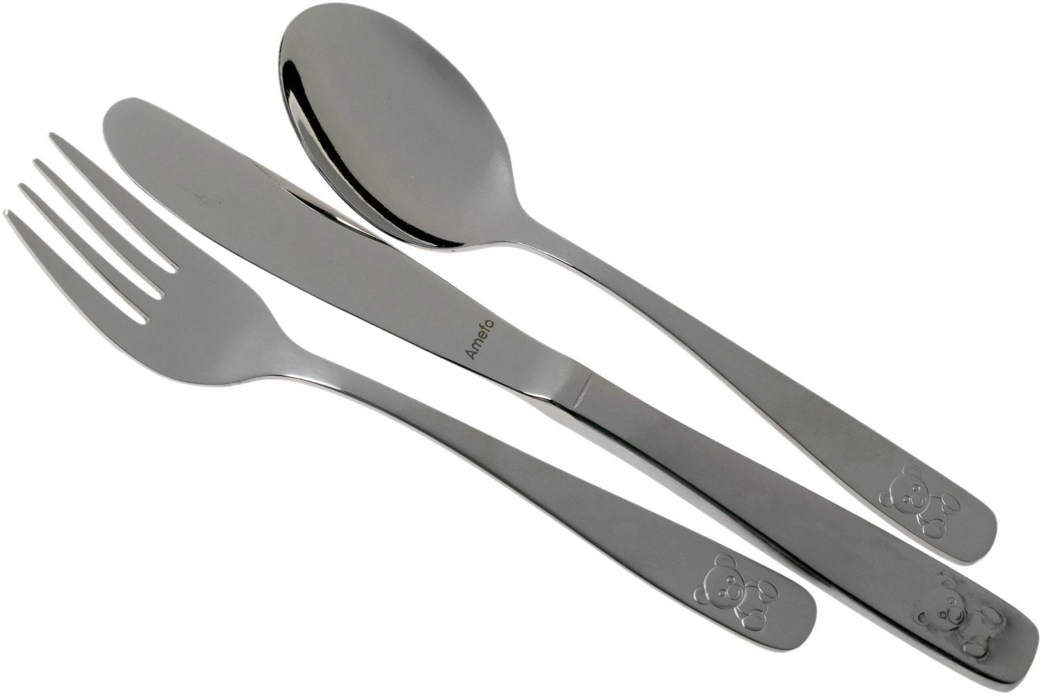 Amefa Bear 0024 Couverts Pour Enfants, 3 Pièces 3 Amefa Bear 0024 Couverts Pour Enfants, 3 Pièces