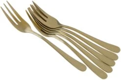 Amefa Austin 1410, 1410AVTR06AN6 Fourchettes à Dessert Couleur Champagne, 6 Pièces