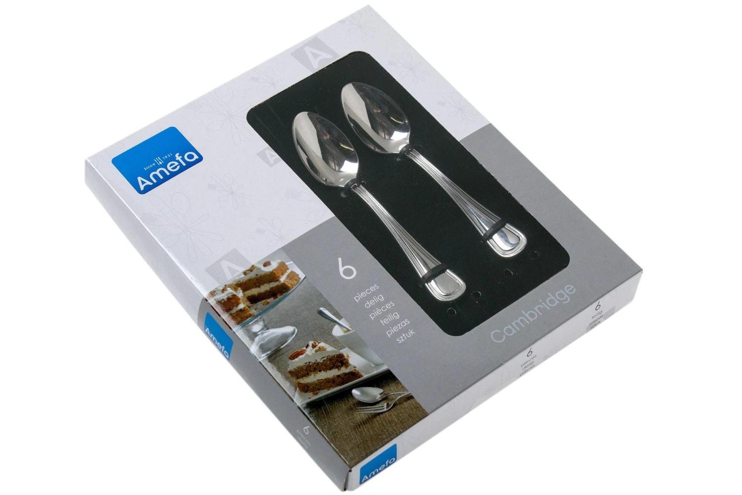 Amefa Cambridge 1845 Cuillères à Moka, 6 Pièces 6 Amefa Cambridge 1845 Cuillères à Moka, 6 Pièces – Image 4