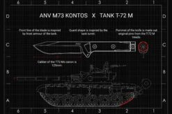 ANV M73 Kontos Stonewashed M73-003 Couteau De Survie -Victorinox Boutique ANVM73 003 09 anv knives