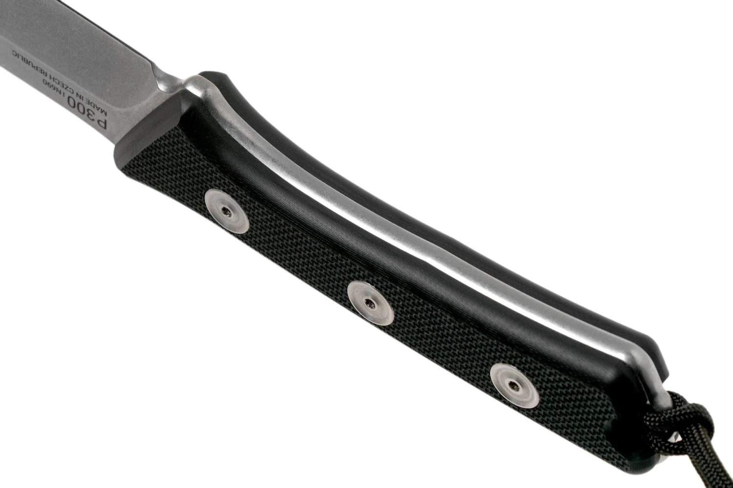 ANV P300 N690, Black G10 P300-015, Black Leather Sheath, Couteau De Survie 6 ANV P300 N690, Black G10 P300-015, Black Leather Sheath, Couteau De Survie – Image 4