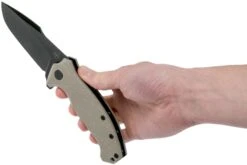 Amare Knives Coloso, Tan G10, Black Blade, Couteau De Poche -Victorinox Boutique AS COL TAN 08 amare knives