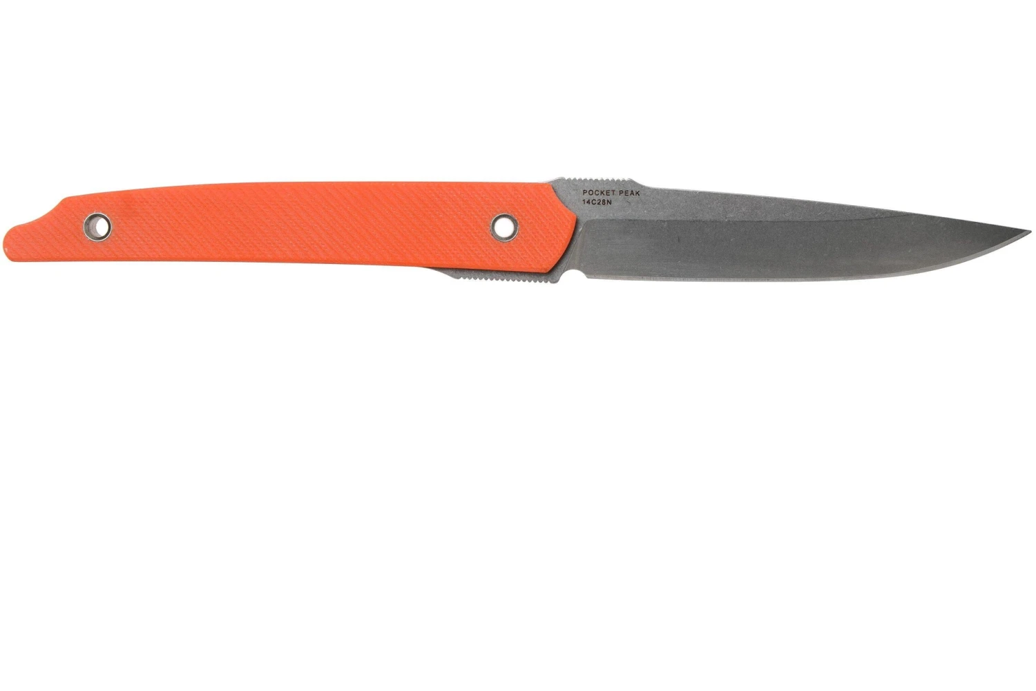 Amare Knives Pocket Peak Fixed, Stonewash Orange G10, Couteau à Lame Fixe 4 Amare Knives Pocket Peak Fixed, Stonewash Orange G10, Couteau à Lame Fixe – Image 2