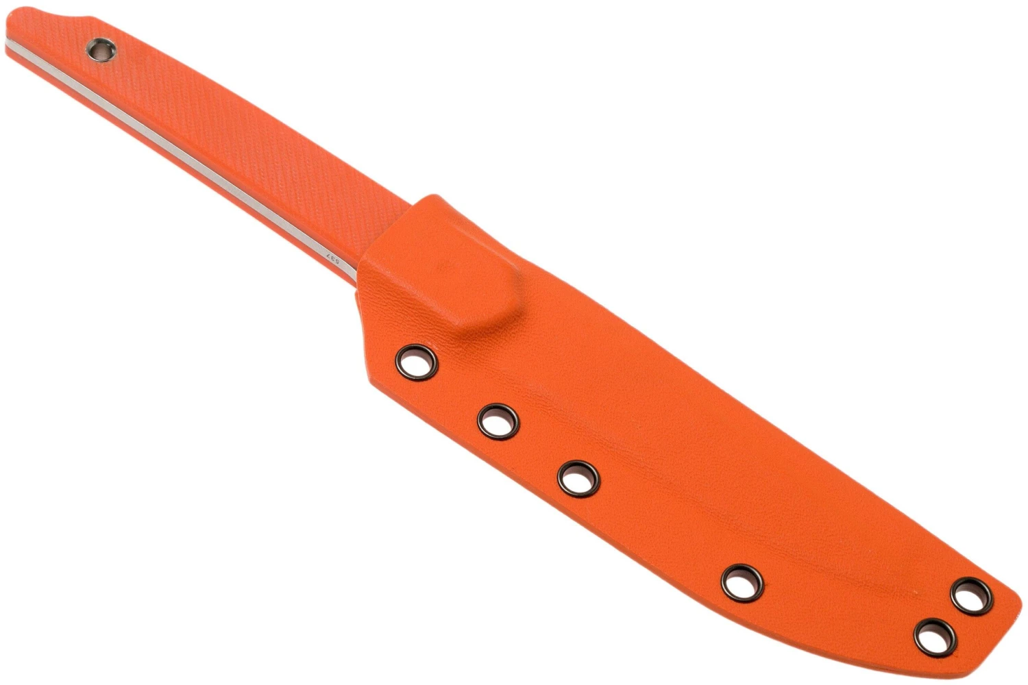 Amare Knives Pocket Peak Fixed, Stonewash Orange G10, Couteau à Lame Fixe 9 Amare Knives Pocket Peak Fixed, Stonewash Orange G10, Couteau à Lame Fixe – Image 7