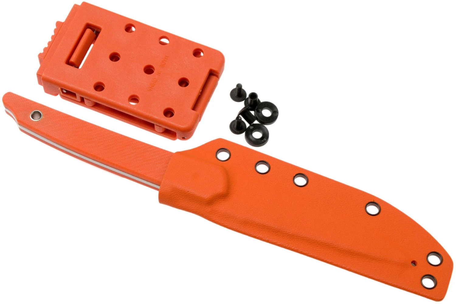 Amare Knives Pocket Peak Fixed, Stonewash Orange G10, Couteau à Lame Fixe 10 Amare Knives Pocket Peak Fixed, Stonewash Orange G10, Couteau à Lame Fixe – Image 8