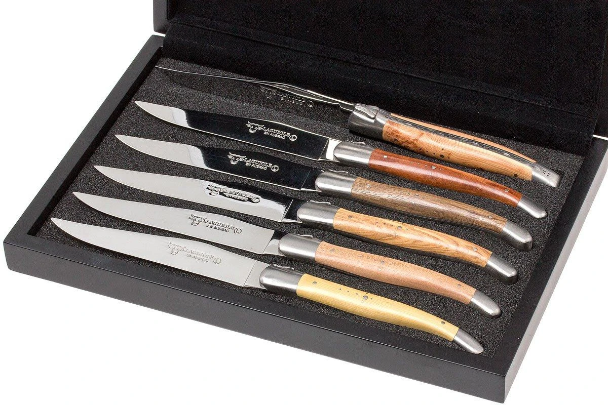Laguiole En Aubrac Set De Couteaux à Steak (6 Pièces) Bois Français 4 Laguiole En Aubrac Set De Couteaux à Steak (6 Pièces) Bois Français – Image 2