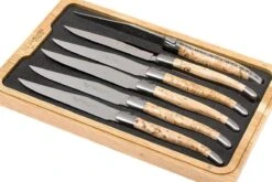 Laguiole En Aubrac Set De Couteaux à Steak 6 Pièces Bouleau, 62C99BHIH -Victorinox Boutique AU62C99BHIH 02 laguiole en aubrac au62c99bhih 02
