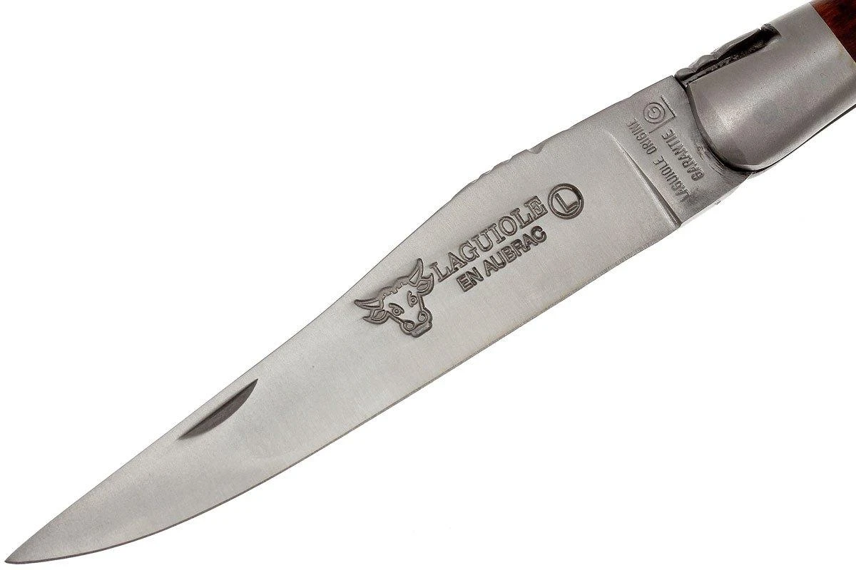 Laguiole En Aubrac HP 12cm Bois D'amourette Guilloché à La Main L0212AMH-FSI1 4 Laguiole En Aubrac HP 12cm Bois D'amourette Guilloché à La Main L0212AMH-FSI1 – Image 2