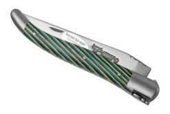 Laguiole En Aubrac Samba Turquoise L0212SATIF Bois De Samba Turquoise, Mat, Couteau De Poche Laguiole, 12 Cm -Victorinox Boutique AUL0212SATIF 04 laguioleaubrac