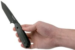 Bradford Guardian 3.5T Tanto, 3D Black Micarta Guardian 3.5T M390, Black DLC 3.5T-101B -Victorinox Boutique BDK 35T 101B 06 bradford knives