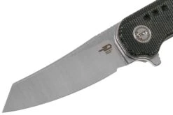 Bestech Syntax BG40D Black Micarta, Two Tone Satin Couteau De Poche, Todd Knife & Tool Design -Victorinox Boutique BHBG40D 03 bestech