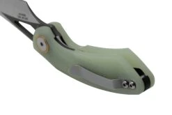 Bestech Bihai Grey DLC Stonewashed Satin, Jade G10 BG53F Couteau De Poche, Ostap Hel Design -Victorinox Boutique BHBG53F 04 bestech