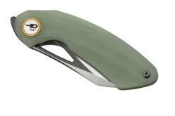 Bestech Bihai Grey DLC Stonewashed Satin, Jade G10 BG53F Couteau De Poche, Ostap Hel Design -Victorinox Boutique BHBG53F 06 bestech