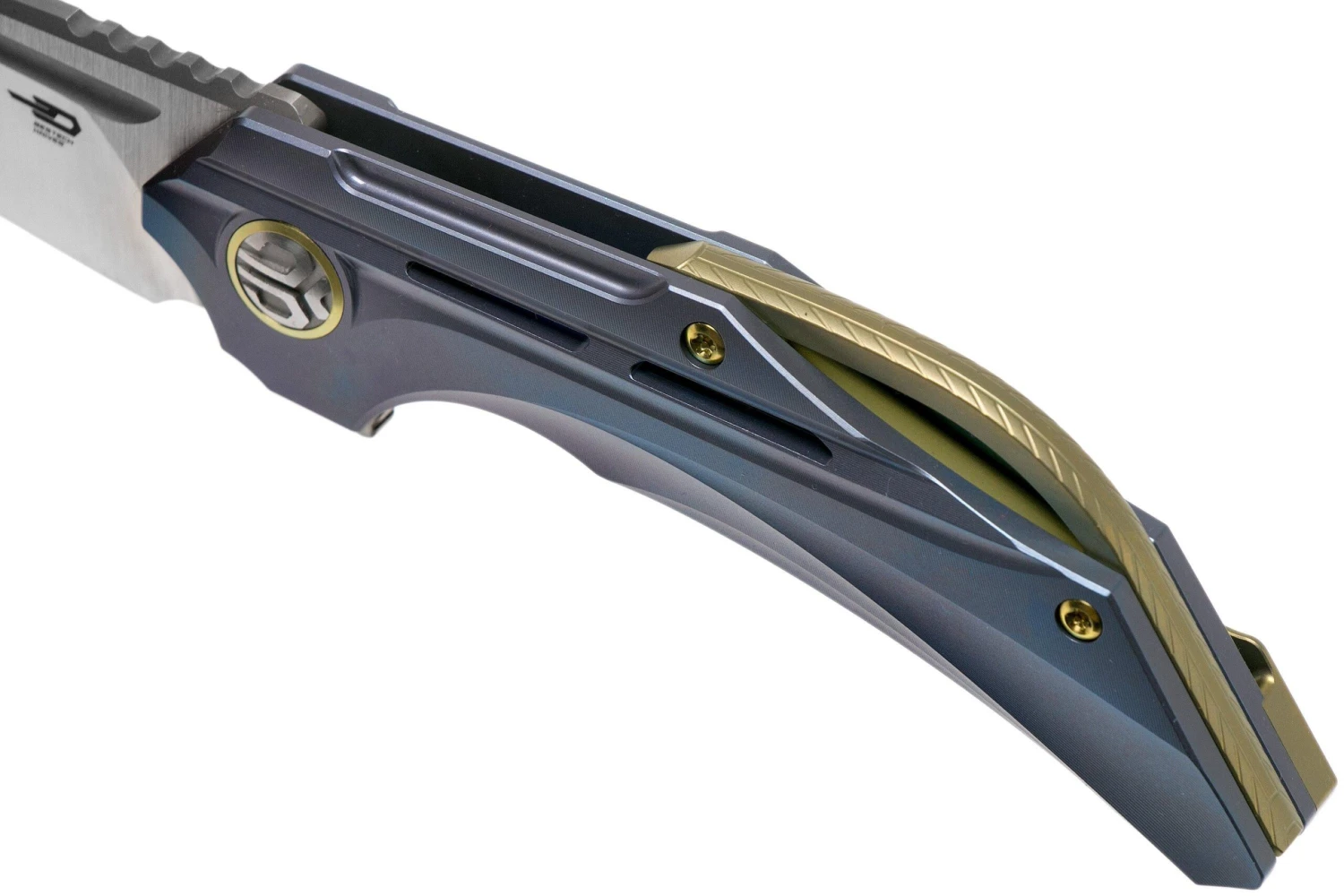 Bestech Vigil BT2201B Blue Blasted Titanium, Satin Couteau De Poche, Kombou Design 9 Bestech Vigil BT2201B Blue Blasted Titanium, Satin Couteau De Poche, Kombou Design – Image 7