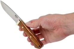 Bark River Classic Drop Point Hunter A2 Brass, Desert Ironwood Couteau De Chasse -Victorinox Boutique BRK02 116DIW 07 bark river