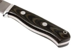 Bark River GamesKeeper A2, Black Green Linen Micarta, Brown Sheath -Victorinox Boutique BRK02 121BGL 04 bark river brk02 121bgl 04