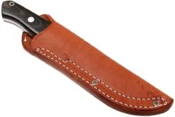 Bark River GamesKeeper A2, Black Green Linen Micarta, Brown Sheath -Victorinox Boutique BRK02 121BGL 07 bark river brk02 121bgl 07