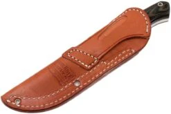 Bark River GamesKeeper A2, Black Green Linen Micarta, Brown Sheath -Victorinox Boutique BRK02 121BGL 08 bark river brk02 121bgl 08