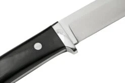 Bark River Classic Drop Point Hunter CPM S45VN Black Canvas Micarta, Couteau Fixe -Victorinox Boutique BRK02 176BCM 05 barkriver