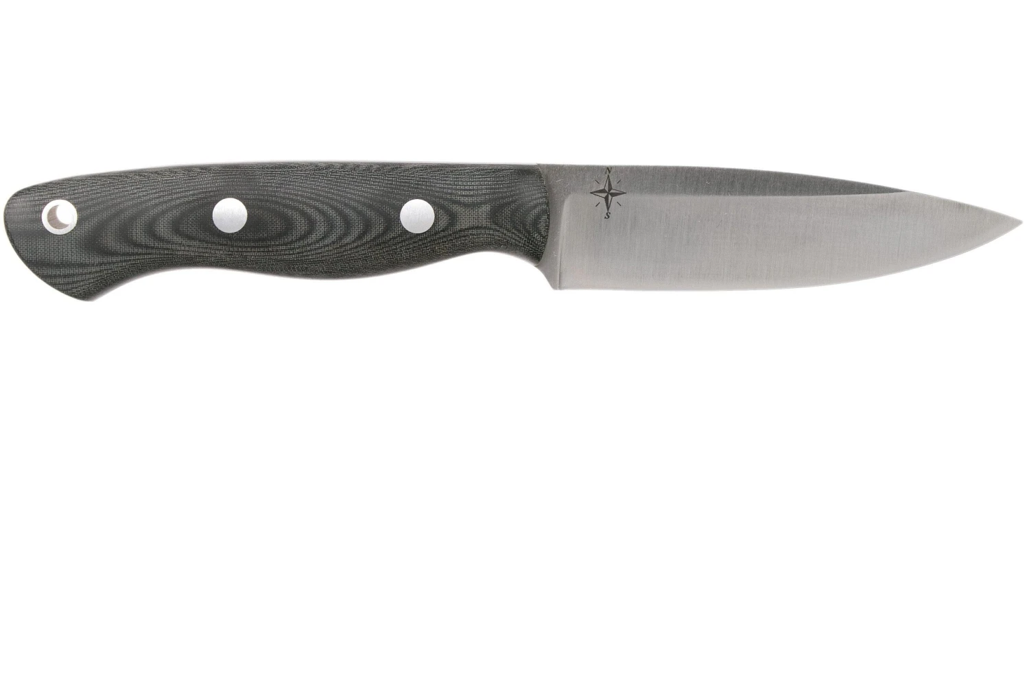 Bark River Mini Aurora CPM 3V, Black Linen Matte Micarta, Hollow Pins 4 Bark River Mini Aurora CPM 3V, Black Linen Matte Micarta, Hollow Pins – Image 2