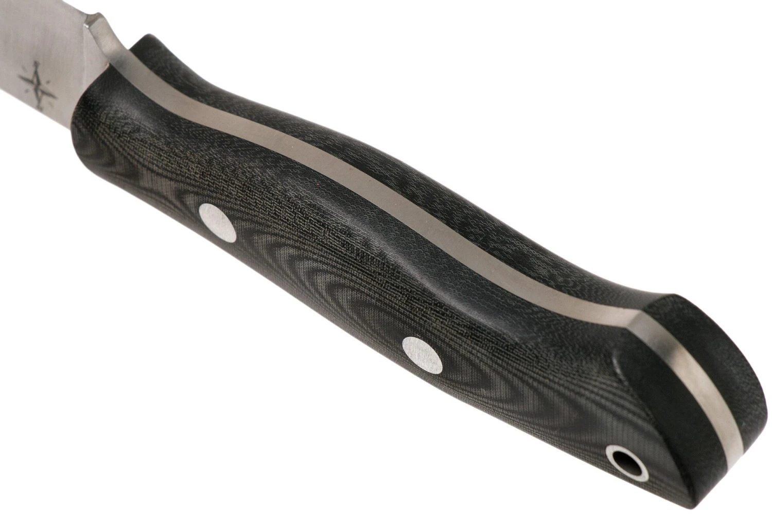 Bark River Mini Aurora CPM 3V, Black Linen Matte Micarta, Hollow Pins 6 Bark River Mini Aurora CPM 3V, Black Linen Matte Micarta, Hollow Pins – Image 4