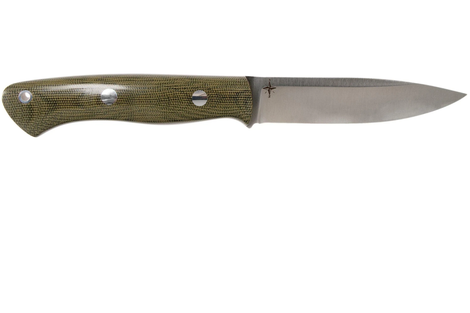 Bark River Aurora A2 Green Canvas Micarta Red Liner, Couteau Bushcraft 4 Bark River Aurora A2 Green Canvas Micarta Red Liner, Couteau Bushcraft – Image 2