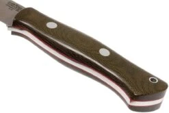 Bark River Aurora A2, Green Canvas Micarta, Red Liners -Victorinox Boutique BRK06 140GRCRL 04 bark river brk06 140grcrl 04