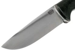 Bark River Bravo 1 LT Hunter CPM 3V, Black Canvas Micarta, Brown Sheath -Victorinox Boutique BRK07 121BRKC 03 bark river knives