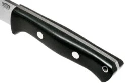 Bark River Bravo 1 LT Hunter CPM 3V, Black Canvas Micarta, Brown Sheath -Victorinox Boutique BRK07 121BRKC 05 bark river knives