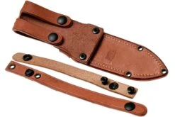 Bark River Bravo 1 LT Hunter CPM 3V, Black Canvas Micarta, Brown Sheath -Victorinox Boutique BRK07 121BRKC 08 bark river knives