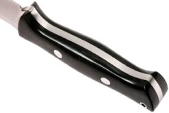 Bark River Bravo 1.2 CPM 3V, Black Canvas Micarta, Brown Sheath -Victorinox Boutique BRK07 123BRKC 04 bark river bravo brk07 123brkc 04