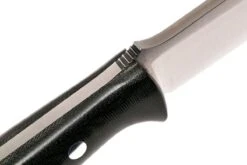 Bark River Bravo 1.2 CPM 3V, Black Canvas Micarta, Brown Sheath -Victorinox Boutique BRK07 123BRKC 05 bark river bravo brk07 123brkc 05