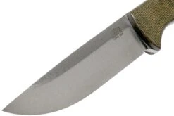 Bark River Bravo 1 Rampless CPM 154, Green Canvas Micarta -Victorinox Boutique BRK07 171GNC RS 03 bark river