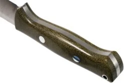 Bark River Bravo 1 Rampless CPM 154, Green Canvas Micarta -Victorinox Boutique BRK07 171GNC RS 04 bark river