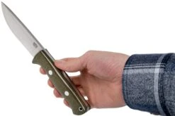 Bark River Bravo 1 Rampless CPM 154, Green Canvas Micarta -Victorinox Boutique BRK07 171GNC RS 06 bark river