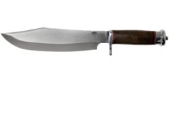 Bark River Shining Mountain Bowie A2 Aged Stacked Leather, Single Quillion Couteau Bowie