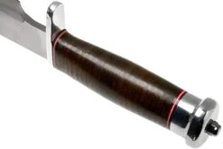 Bark River Shining Mountain Bowie A2 Aged Stacked Leather, Single Quillion Couteau Bowie -Victorinox Boutique BRK08 212ASDL01 04 bark river knives