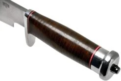 Bark River Shining Mountain Bowie A2 Aged Stacked Leather, Single Quillion Couteau Bowie -Victorinox Boutique BRK08 212ASDL01 05 bark river knives