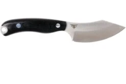 Bark River JX6 Companion A2, Black Canvas Micarta, Brown Sheath -Victorinox Boutique BRK10 112BRKC 02 bark river brk10 112brkc 02