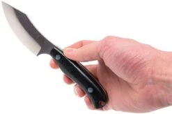 Bark River JX6 Companion A2, Black Canvas Micarta, Brown Sheath -Victorinox Boutique BRK10 112BRKC 06 bark river brk10 112brkc 06