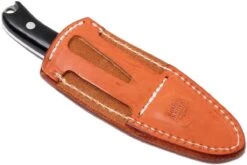 Bark River JX6 Companion A2, Black Canvas Micarta, Brown Sheath -Victorinox Boutique BRK10 112BRKC 08 bark river brk10 112brkc 08