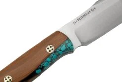 Bark River Ultra Lite Field Knife CPM 3V Gunmetal Texas Fence Post Mosaic Pins, Couteau De Bushcraft -Victorinox Boutique BRK14 121GTFPMP 05 barkriver