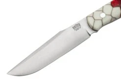 Bark River Ultra Lite Field Knife CPM 3V Ruby Frost Dragonscale Red Liner, Couteau De Bushcraft -Victorinox Boutique BRK14 121RFD 03 barkriver