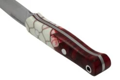 Bark River Ultra Lite Field Knife CPM 3V Ruby Frost Dragonscale Red Liner, Couteau De Bushcraft -Victorinox Boutique BRK14 121RFD 04 barkriver