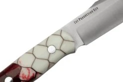 Bark River Ultra Lite Field Knife CPM 3V Ruby Frost Dragonscale Red Liner, Couteau De Bushcraft -Victorinox Boutique BRK14 121RFD 05 barkriver