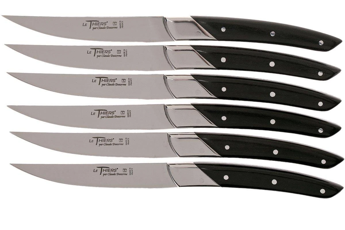Claude Dozorme Le Thiers Coffret De Couteaux à Steak 6 Pièces, Ébène 5 Claude Dozorme Le Thiers Coffret De Couteaux à Steak 6 Pièces, Ébène – Image 3