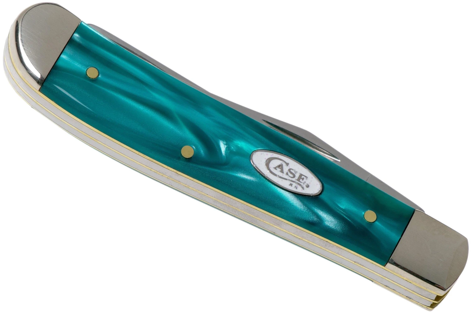 Case Mini Trapper Aqua Kirinite SparXX, 18587, 10207 SS Couteau De Poche 6 Case Mini Trapper Aqua Kirinite SparXX, 18587, 10207 SS Couteau De Poche – Image 4