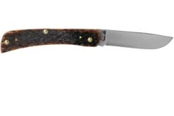 Case Sod Buster Jr Brown Bone, Peach Seed Jig, 42653, 6137 SS Couteau De Poche -Victorinox Boutique CE42653 02 case