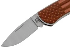 Case X Woodchuck Executive Lockback Brushed Stainless, Flag, 64324, M1300L SS Couteau De Poche -Victorinox Boutique CE64324 03 case knives