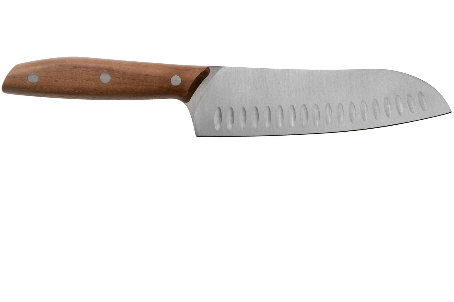 Due Cigni 1896, 2C1005NO Santoku 18 Cm, Bois De Noyer 4 Due Cigni 1896, 2C1005NO Santoku 18 Cm, Bois De Noyer – Image 2